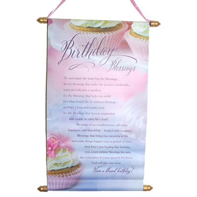 "Birthday Message Scroll -903-005 - Click here to View more details about this Product